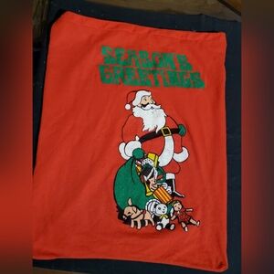 Festive Red Santa Toy Bag